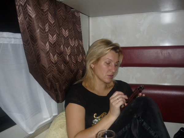 Светлана Питерская в поезде на г. Тында